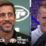 Aaron Rodgers makes statement being at first day of Jets OTAs | Pro Football Talk | NFL on NBC
