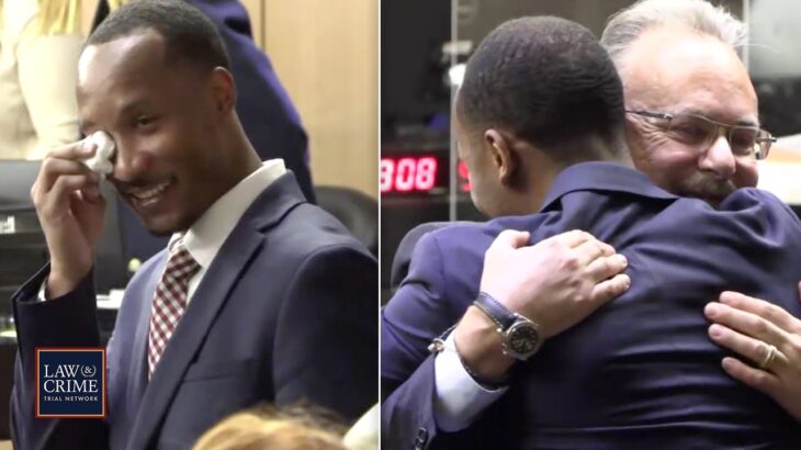 Ex-NFL Player Wipes Away Tears After Hearing Verdict