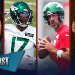 Aaron Rodgers’ TD to Garrett Wilson goes viral, Jets hype too high? | NFL | FIRST THINGS FIRST