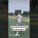 Goff throwing with his eyes closed 👀 (via amonra_stbrown/IG) 👀 #nfl #detroitlions