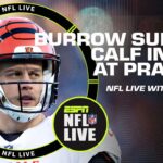 🚨 Joe Burrow carted off Bengals’ practice field today 🚨 | NFL Live
