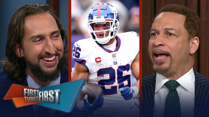 Saquon Barkley, Giants agree to 1-Yr/$11M deal, is this a win or loss? | NFL | FIRST THINGS FIRST