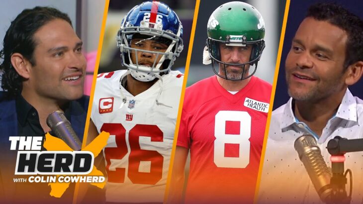 Saquon removes Giants from social media, Rodgers less triggered, Jets Hard Knocks | NFL | THE HERD