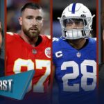 Jonathan Taylor request trade from Colts, Kelce fights Chiefs teammates | NFL | FIRST THINGS FIRST