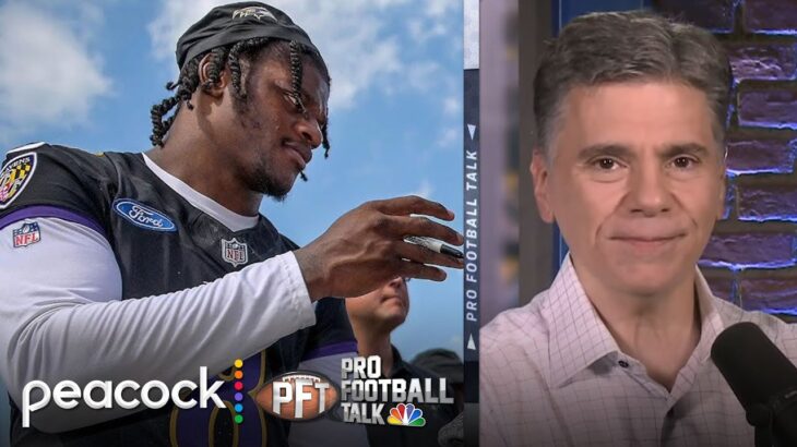 Lamar Jackson shows growth working with Todd Monken, WRs | Pro Football Talk | NFL on NBC