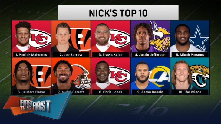 Patrick Mahomes, Travis Kelce & Chris Jones headline Nick’s NFL Top 10 | NFL | FIRST THINGS FIRST
