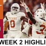 #11 Texas vs #3 Alabama Highlights | College Football Week 2 | 2023 College Football Highlights