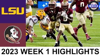 #5 LSU vs #8 Florida State Highlights | College Football Week 1 | 2023 College Football Highlights