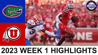 Florida vs #14 Utah Highlights | College Football Week 1 | 2023 College Football Highlights