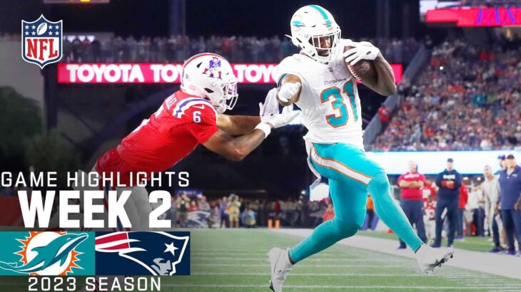 Miami Dolphins vs. New England Patriots | 2023 Week 2 Game Highlights