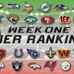 NFL Week 1 Power Rankings