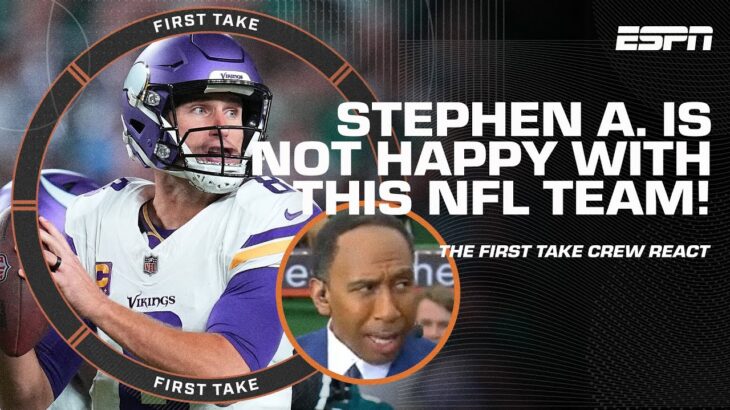 Stephen A. is NOT PLEASED with what he’s been seeing when it comes to this NFL team 😳🍿 | First Take