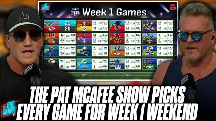 The Pat McAfee Show Picks & Predicts Every Game For NFL’s 2023 Week 1