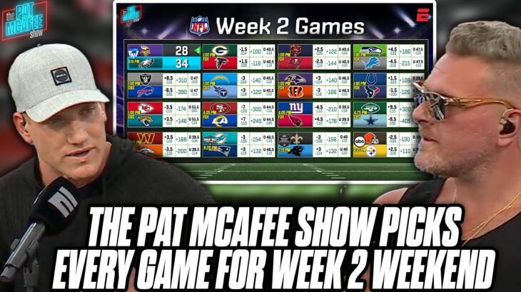 The Pat McAfee Show Picks & Predicts Every Game For NFL’s 2023 Week 2