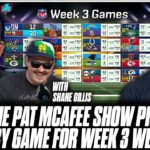 The Pat McAfee Show & Shane Gillis Picks & Predicts Every Game For NFL’s 2023 Week 3