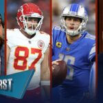 Travis Kelce suffers hyperextended knee, status uncertain Wk 1 vs. Lions | NFL | FIRST THINGS FIRST