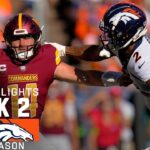 Washington Commanders vs. Denver Broncos | 2023 Week 2 Game Highlights