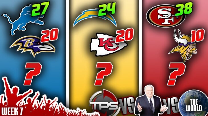 2023 NFL Week 7 PICKS, PREDICTIONS & PRIZES! TPS vs Madden vs THE WORLD!!! Back by Popular Demand!
