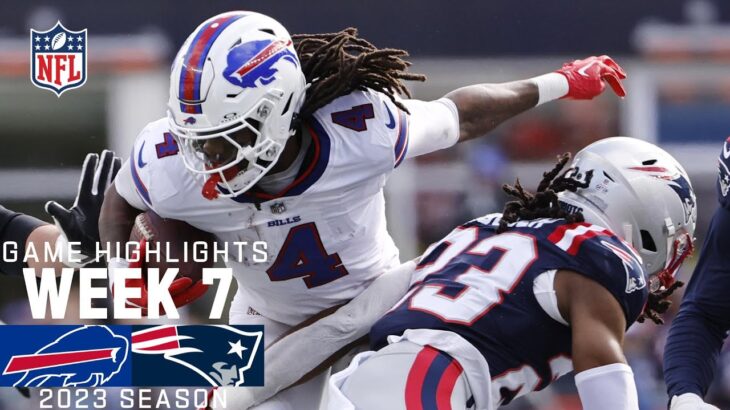 Buffalo Bills vs. New England Patriots | 2023 Week 7 Game Highlights