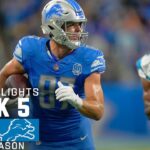 Carolina Panthers vs. Detroit Lions Game Highlights | NFL 2023 Week 5