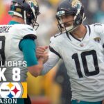 Jacksonville Jaguars vs. Pittsburgh Steelers Game Highlights | NFL 2023 Week 8
