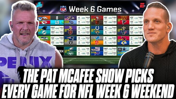The Pat McAfee Show Picks & Predicts Every Game For NFL’s 2023 Week 6