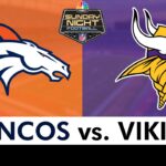Broncos vs. Vikings LIVE Streaming Scoreboard, Free Play-By-Play, Highlights | NFL Week 11: NBC SNF