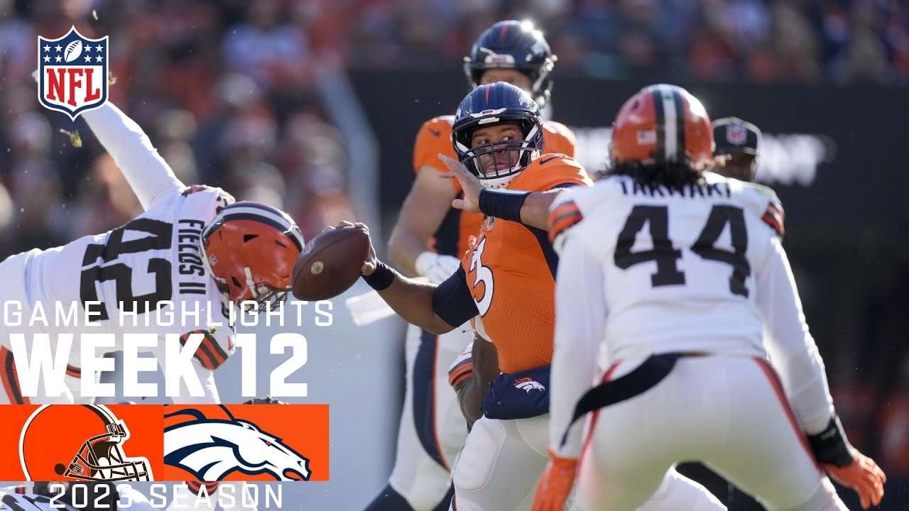 Cleveland Browns Vs Denver Broncos Week Game Highlights American Football Video