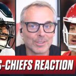 Eagles-Chiefs Reaction: Jalen Hurts is “SPECIAL,” Patrick Mahomes needs help | Colin Cowherd NFL