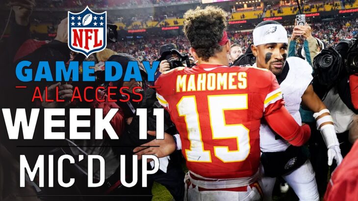NFL Week 11 Mic’d Up, “you just won us the game boy” | Game Day All Access