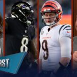 Ravens win, Bengals season ‘officially over’, Burrow & Andrews injured | NFL | FIRST THINGS FIRST