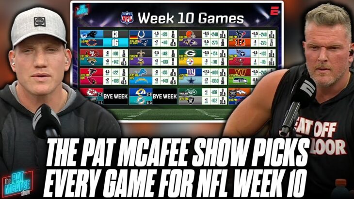 The Pat McAfee Show Picks & Predicts Every Game For NFL’s 2023 Week 10