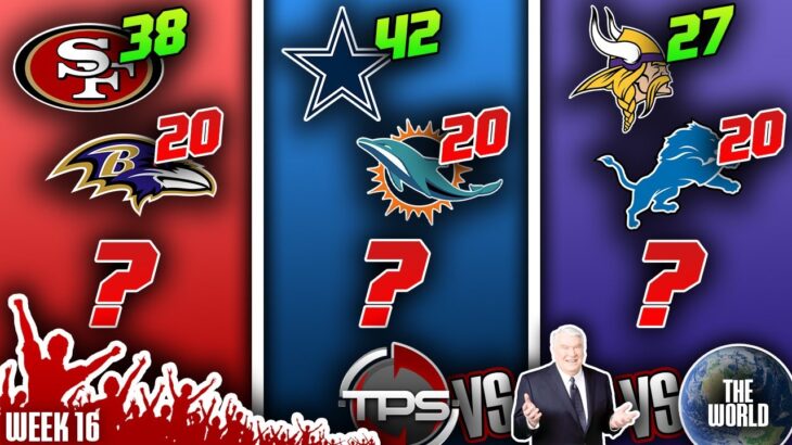 2023 NFL Week 16 PICKS, PREDICTIONS & PRIZES! TPS vs Madden vs THE WORLD!!!