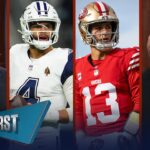 Dak Prescott replaced atop Mahomes Mountain, Allen rises & Purdy snubbed? | NFL | FIRST THINGS FIRST