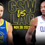 Golden State Warriors vs Los Angeles Clippers Full Game Highlights | Nov 30, 2023 | FreeDawkins