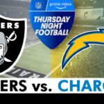 Raiders vs. Chargers Live Stream Scoreboard, FREE TNF Watch Party | NFL Week 15 Amazon Prime