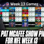The Pat McAfee Show Picks & Predicts Every Game For NFL’s 2023 Week 13