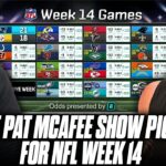 The Pat McAfee Show Picks & Predicts Every Game For NFL’s 2023 Week 14