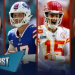 Chiefs underdogs vs Bills: Mahomes 1st road playoff game, Allen must-win? | NFL | FIRST THINGS FIRST