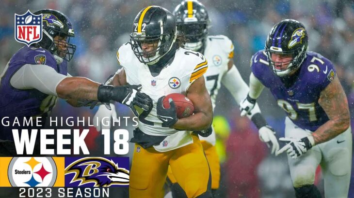 Pittsburgh Steelers vs. Baltimore Ravens | 2023 Week 18 Game Highlights