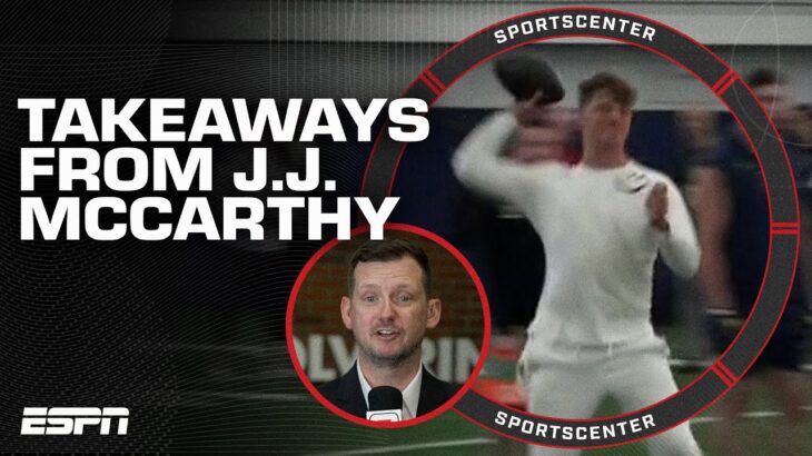 BIGGEST TAKEAWAYS from J.J. McCarthy at Michigan Pro Day | SportsCenter