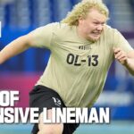 Best Workouts of Offensive Lineman | 2024 NFL Scouting Combine