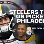 Kenny Pickett traded to Eagles, Russell Wilson introduced to Steelers | SportsCenter