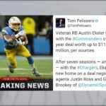 Commanders agree to terms with Austin Ekeler on two-year, $11.43M deal