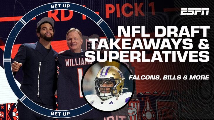 BIGGEST TAKEAWAYS from NFL Draft: Caleb Williams to Bears, Falcons’ pick a MISTAKE & more! | Get Up