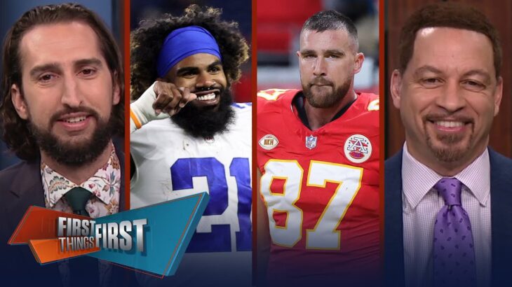 Chiefs extend Travis Kelce, Cowboys re-sign Zeke & Eagles win the Draft? | NFL | FIRST THINGS FIRST