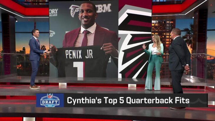 Frelund ranks her Top 5 favorite QB-to-team fits in ’24 draft | ‘NFL Total Access’