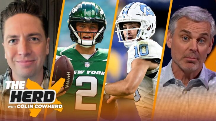 Zach Wilson traded to Broncos, Can Drake Maye start right away? | NFL | THE HERD