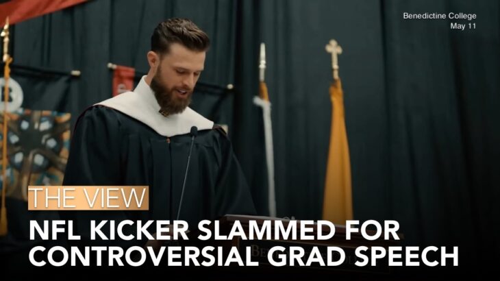 NFL Kicker Slammed For Controversial Grad Speech | The View