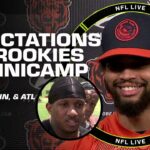 ROOKIE MINICAMP BEGINS! 🔥 Analyzing top QBs’ first day at NFL minicamp | NFL Live